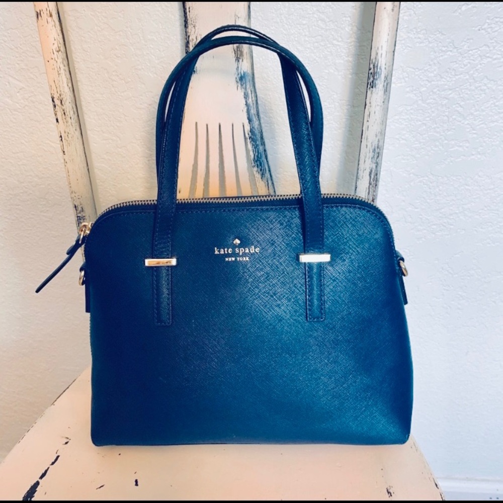 Kate Spade Navy Bag Dome Satchel Gold Hardware